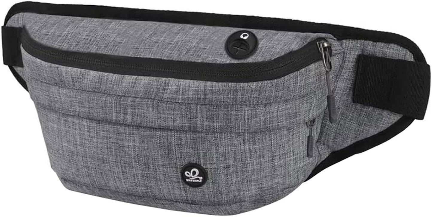 Running Belt Fanny Pack: Runner Marathon Jogging Waist Pack Sport Workout Exercise Fitness Phone Holder Belt for Men Women Jogger Slim Waistband Black