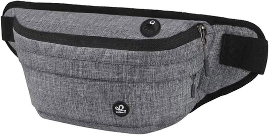 Running Belt Fanny Pack: Runner Marathon Jogging Waist Pack Sport Workout Exercise Fitness Phone Holder Belt for Men Women Jogger Slim Waistband Black