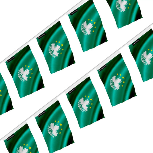Guirlande – Drapeau De Macao – Polyester – À Accrocher