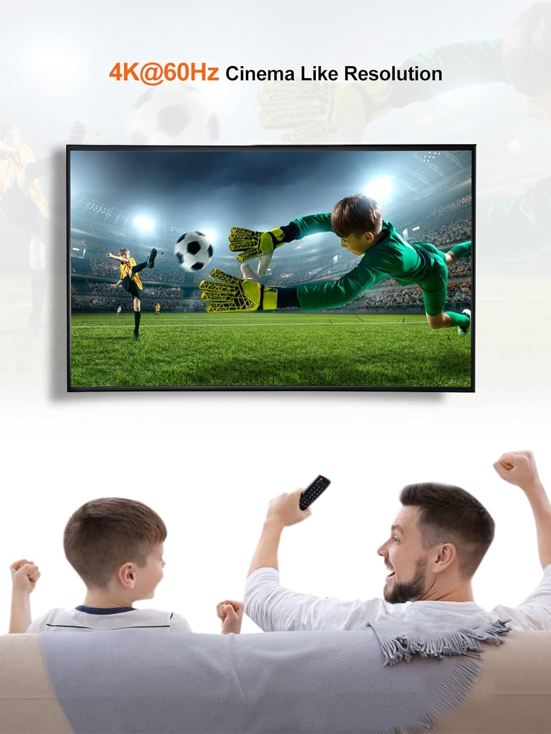 4K HDMI Cable 3Ft down Angle 90 Degree Right Angle, Support 4K@60Hz Ultra HD 3D Video, Male to Male Black HDMI Cable for TV, PC, Gaming and More
